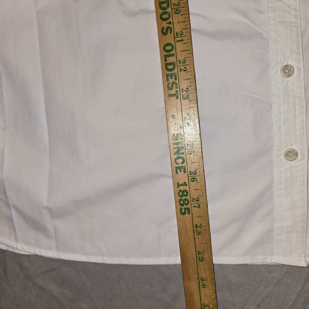 Eddie Bauer Mountain Ripstop Shirt 3X Womens White Short Sleeve UPF 50+ 3732 - Picture 6 of 9